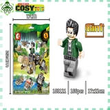 Đồ chơi lắp ghép xếp hình Khủng long chiến đấu 6 trong 1 với 166 mảnh ghép, mẫu khủng long lớn và nhiều chi tiết cho bé