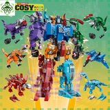 Đồ chơi lắp ghép xếp hình robot chiến binh Sura Mecha khủng long biến hình 6 trong 1 cho bé