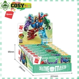 Đồ chơi lắp ghép xếp hình robot chiến binh Sura Mecha khủng long biến hình 6 trong 1 cho bé