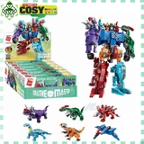 Đồ chơi lắp ghép xếp hình robot chiến binh Sura Mecha khủng long biến hình 6 trong 1 cho bé