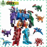 Đồ chơi lắp ghép xếp hình robot chiến binh Sura Mecha khủng long biến hình 6 trong 1 cho bé