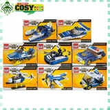 Đồ chơi lắp ghép xếp hình trực thăng vũ trang cao cấp 8 trong 1 với 390 chi tiết cho bé