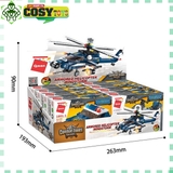 Đồ chơi lắp ghép xếp hình trực thăng vũ trang cao cấp 8 trong 1 với 390 chi tiết cho bé