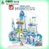 Đồ chơi lắp ghép xếp hình Lâu đài công chúa tuyết cỡ lớn mới nhất với hơn 381pics
