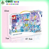 Đồ chơi lắp ghép xếp hình Lâu đài công chúa tuyết cỡ lớn mới nhất với hơn 381pics