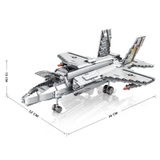 Đồ chơi lắp ghép xếp hình lắp ráp máy bay F35 Air Lightning với 1600 chi tiết