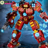 Đồ chơi lắp ghép xếp hình lắp ráp Ironman trong bộ giáp Gaint Buster Mecha với 936 chi tiết