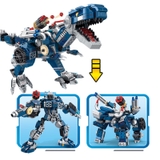 Đồ chơi lắp ghép xếp hình khủng long robot mẫu 3 trong 1 với 811-858 chi tiết