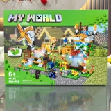 Đồ chơi lắp ghép xếp hình My world kèm nhân vật với nhiều chủ đề từ 426-423-562-559 mảnh ghép cho bé