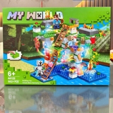 Đồ chơi lắp ghép xếp hình My world kèm nhân vật với nhiều chủ đề từ 426-423-562-559 mảnh ghép cho bé