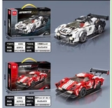 Đồ chơi xếp hình lắp ghép xe đua thể thao đủ màu sắc có đèn từ 284-307-323 mảnh ghép cho bé