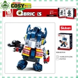 Đồ chơi lắp ghép xếp hình chiến binh Optimus Prime của Autobot giáp xanh với 212 mảnh ghép, mẫu robot lớn, khớp có cử động được và nhiều chi tiết cho bé