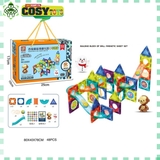 Đồ chơi cầu trượt bi biến hình bằng nam châm 52 chi tiết cao cấp cho bé