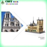 Đồ chơi lắp ghép xếp hình nhà thờ Đức bà Paris với 1380 chi tiết