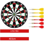Đồ chơi phi tiêu đầu sắt với 6 phi tiêu và bảng điểm loại lớn 40cm