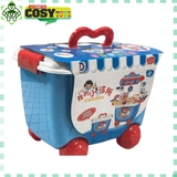 Hộp nấu ăn nhà bếp di động kèm dụng cụ cho bé