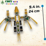 ĐỒ CHƠI LẮP GHÉP XẾP HÌNH NINJJAGO RỒNG VÀNG CỦA LLLOYD VỚI HƠN 201 MẢNH GHÉP