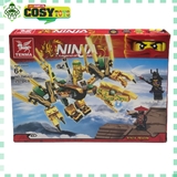 ĐỒ CHƠI LẮP GHÉP XẾP HÌNH NINJJAGO RỒNG VÀNG CỦA LLLOYD VỚI HƠN 201 MẢNH GHÉP