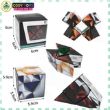 Hộp rubik vuông ma thuật biến hình các khối với nhiều kiểu ghép khác nhau cho bé