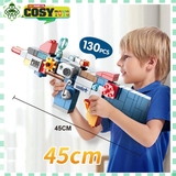 Đồ chơi lắp ghép xếp hình lắp ráp đa năng duplo bộ 4 trong 1 hơn 130 chi tiết