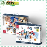 Đồ chơi lắp ghép xếp hình lắp ráp đa năng duplo bộ 4 trong 1 hơn 130 chi tiết