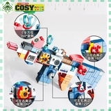 Đồ chơi lắp ghép xếp hình lắp ráp đa năng duplo bộ 4 trong 1 hơn 130 chi tiết