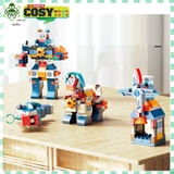 Đồ chơi lắp ghép xếp hình lắp ráp đa năng duplo bộ 4 trong 1 hơn 130 chi tiết