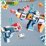 Đồ chơi lắp ghép xếp hình lắp ráp đa năng duplo bộ 4 trong 1 hơn 130 chi tiết