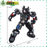 Đồ chơi lắp ghép Mô hình robot Swat Mecha 12 trong 1 với 600 mảnh ghép