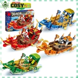 Đồ chơi lắp ghép xếp hình thuyền rồng chở chiến binh ninjago hơn 289 chi tiết