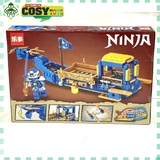Đồ chơi lắp ghép xếp hình thuyền rồng chở chiến binh ninjago hơn 289 chi tiết