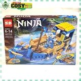Đồ chơi lắp ghép xếp hình thuyền rồng chở chiến binh ninjago hơn 289 chi tiết