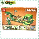 Đồ chơi lắp ghép xếp hình thuyền rồng chở chiến binh ninjago hơn 289 chi tiết