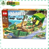 Đồ chơi lắp ghép xếp hình thuyền rồng chở chiến binh ninjago hơn 289 chi tiết