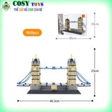 Đồ chơi lắp ghép building mô hình cầu tháp London mẫu lớn với 969 mảnh ghép