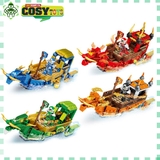 Đồ chơi lắp ghép xếp hình thuyền rồng chở chiến binh ninjago hơn 289 chi tiết