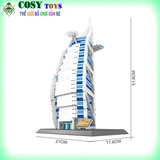 Đồ chơi lắp ghép xếp hình khách sạn 7 sao Burj Al Arab của Dubai với 1368 chi tiết