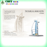 Đồ chơi lắp ghép xếp hình khách sạn 7 sao Burj Al Arab của Dubai với 1368 chi tiết