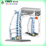 Đồ chơi lắp ghép xếp hình khách sạn 7 sao Burj Al Arab của Dubai với 1368 chi tiết