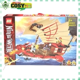 Đồ chơi lắp ghép xếp hình Siêu Tàu rồng Chiến Destiny's Bounty chở chiến binh ninjago hơn 566 chi tiết