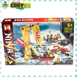 Đồ chơi lắp ghép xếp thuyền rồng Ninja.go cỡ trung với từ 394 mảnh ghép