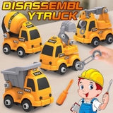 Túi đồ chơi xe lắp ráp, mẫu 4 xe công trường cho bé