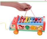 Xe đàn gỗ kèm thả động vật