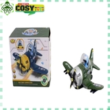 Máy bay cánh quạt chạy pin có đèn và nhạc cho bé