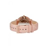Đồng hồ nữ dây da màu hồng mặt trắng - AMK2741