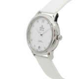 Đồng hồ nữ màu trắng mặt số kim cương De Ville - A42412336052001