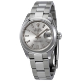 Đồng hồ nữ Oyster mặt số bạc tự động Lady Datejust - A279160SSO