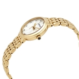 Đồng hồ nữ tông màu vàng mặt số pha lê bạc  - ASRZ504P1