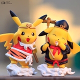 Mô hình Pikachu cosplay Tôn Ngộ Không- Trư Bát Giới dễ thương chất liệu PVC làm trang trí phòng ngủ bàn học quà tặng-Ráp