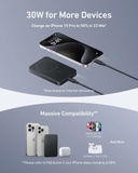 Pin Sạc Dự Phòng Từ Tính Anker MagGo Slim 10000 mAh - A1664